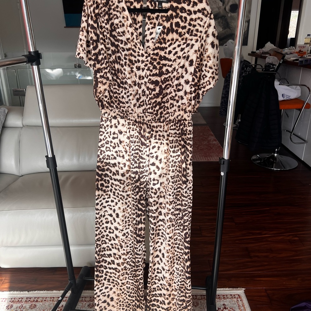 Leopard Print Jumpsuit